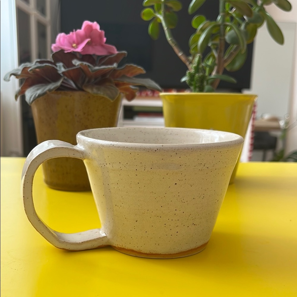 Speckled Cream Ceramic Mug